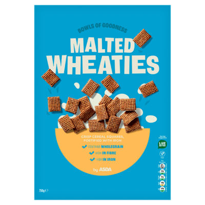 ASDA Malted Wheaties malted wheat cereal 750g - British product