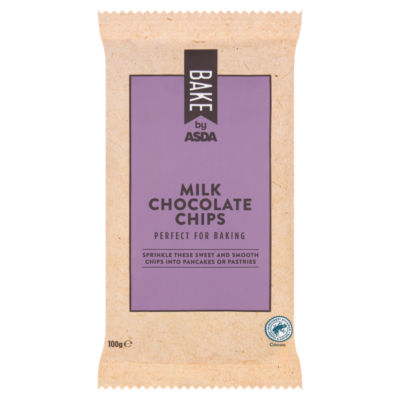 ASDA Milk Chocolate Chips 100g - British product