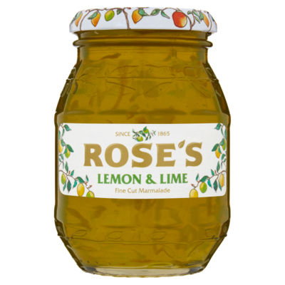 Rose's Lemon & Lime Fine Cut Marmalade 454g, imported from the UK