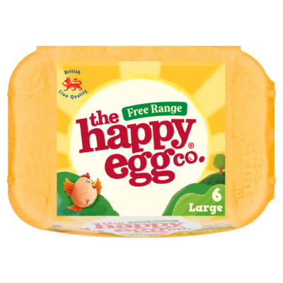 The Happy Egg Co free range eggs 6 large (British brand)