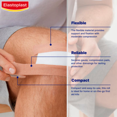 Elastoplast fabric fixation tape 3m x 2.5cm - British product