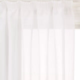 John Lewis John Lewis Crushed Voile Slot Top Panel White 120cm Drop- Buy online at McGrocer