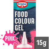 Dr Oetker pink food colour gel 15g tube, UK version