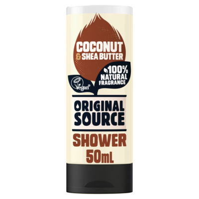 Original Source Tropical Coconut & Shea Butter shower gel 50ml, UK version