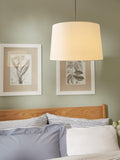John Lewis Gemma tapered silk lampshade in oyster (British brand)