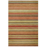 John Lewis Russet Multistripe Hand Loomed Rug, Harvest/Multi, L120 x W60cm