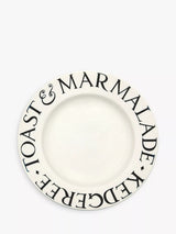 John Lewis Emma Bridgewater Black Toast Marmalade Side Plate 21.5cm- Buy online at McGrocer