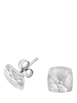 John Lewis Dower & Hall Nomad Square Sterling Silver Stud Earrings- Buy online at McGrocer