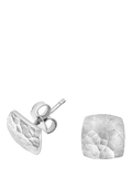 Dower & Hall sterling silver Nomad square stud earrings - British product