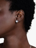 Dower & Hall sterling silver Nomad square stud earrings - British product