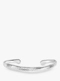 Dower & Hall sterling silver torque bangle hammered finish - British product