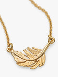 Alex Monroe little feather necklace gold plated sterling silver (British brand)