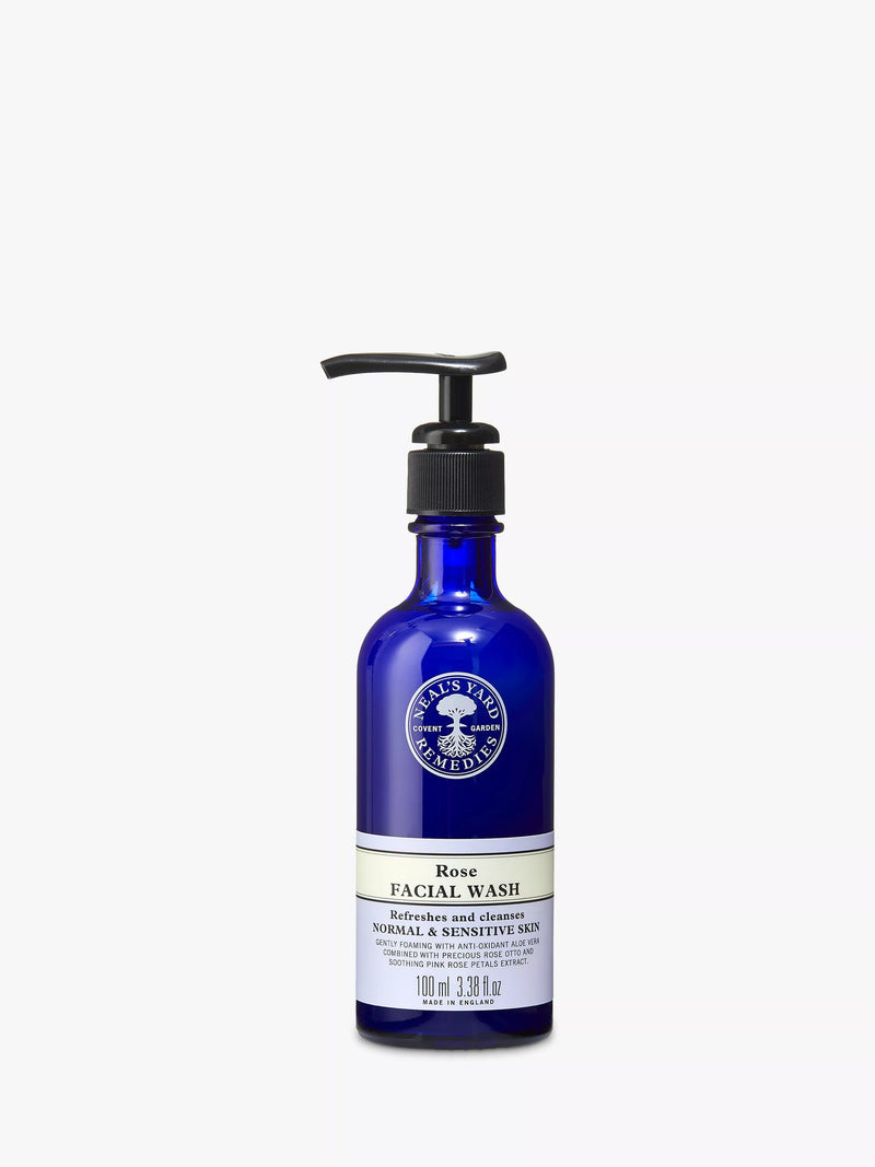Neal's Yard Remedies Rose Facial Wash 100ml, imported from the UK