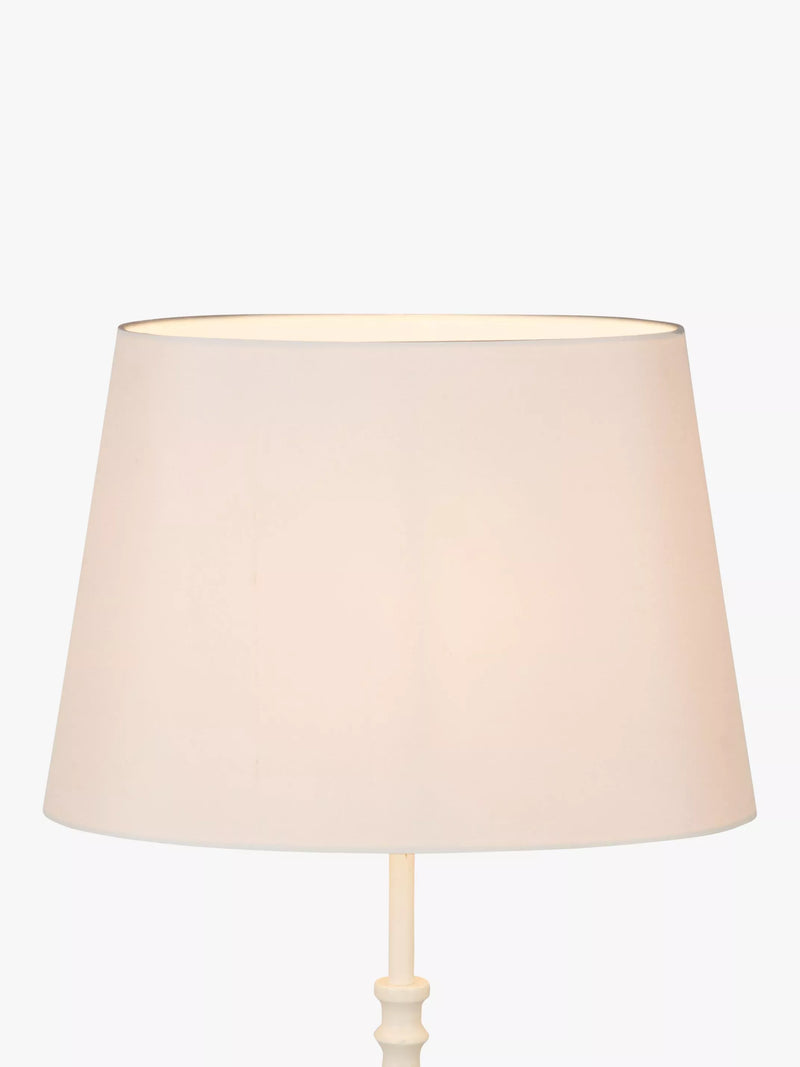 John Lewis silk oval lampshade oyster, imported from the UK
