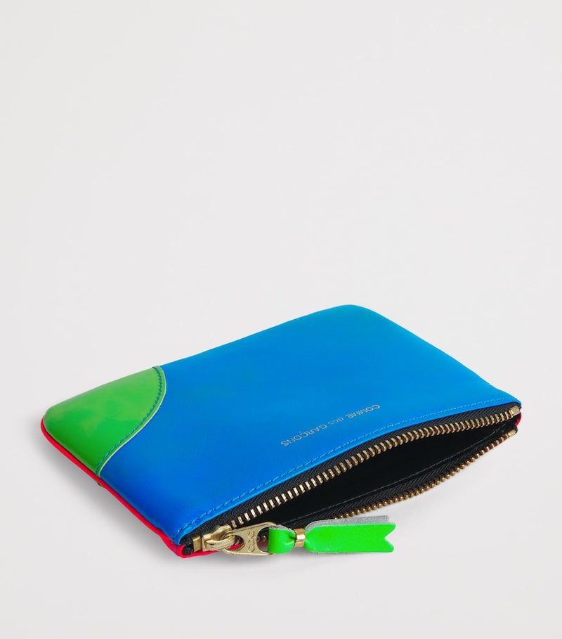 Comme des Garçons Super Fluo small leather pouch - British product