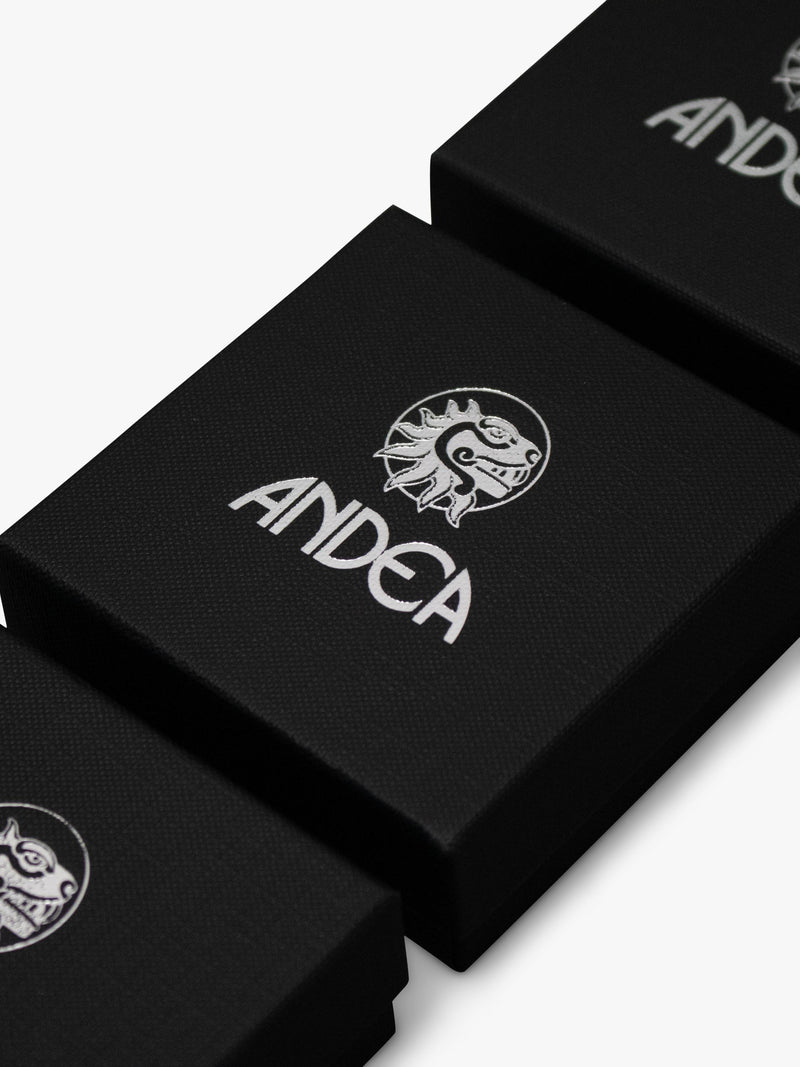 Andea silver cube drop earrings 3.8x8cm, imported from the UK