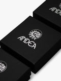 Andea silver cube drop earrings 3.8x8cm, imported from the UK