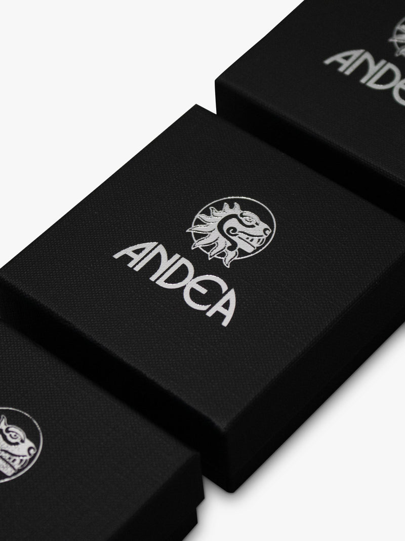 Andea silver round twist drop earrings (British brand)