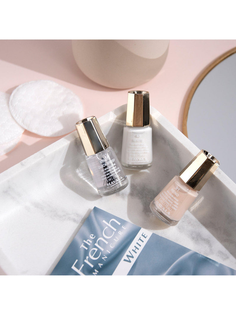 Mavala French Manicure White Set nail polish kit, imported from the UK
