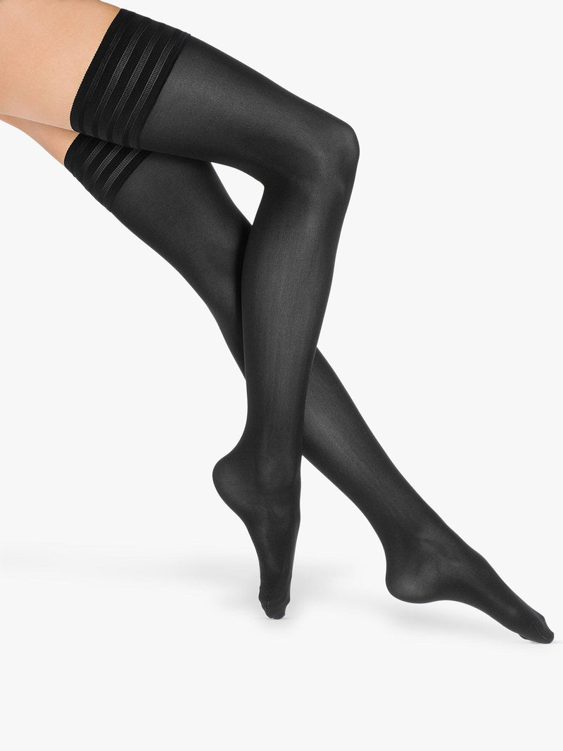 Wolford Velvet De Luxe 50 Denier Stay-Ups black, UK version
