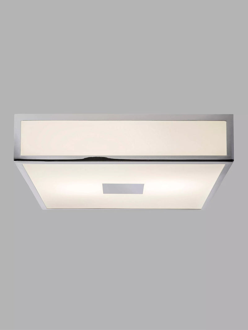 Astro Mashiko flush ceiling light chrome, imported from the UK