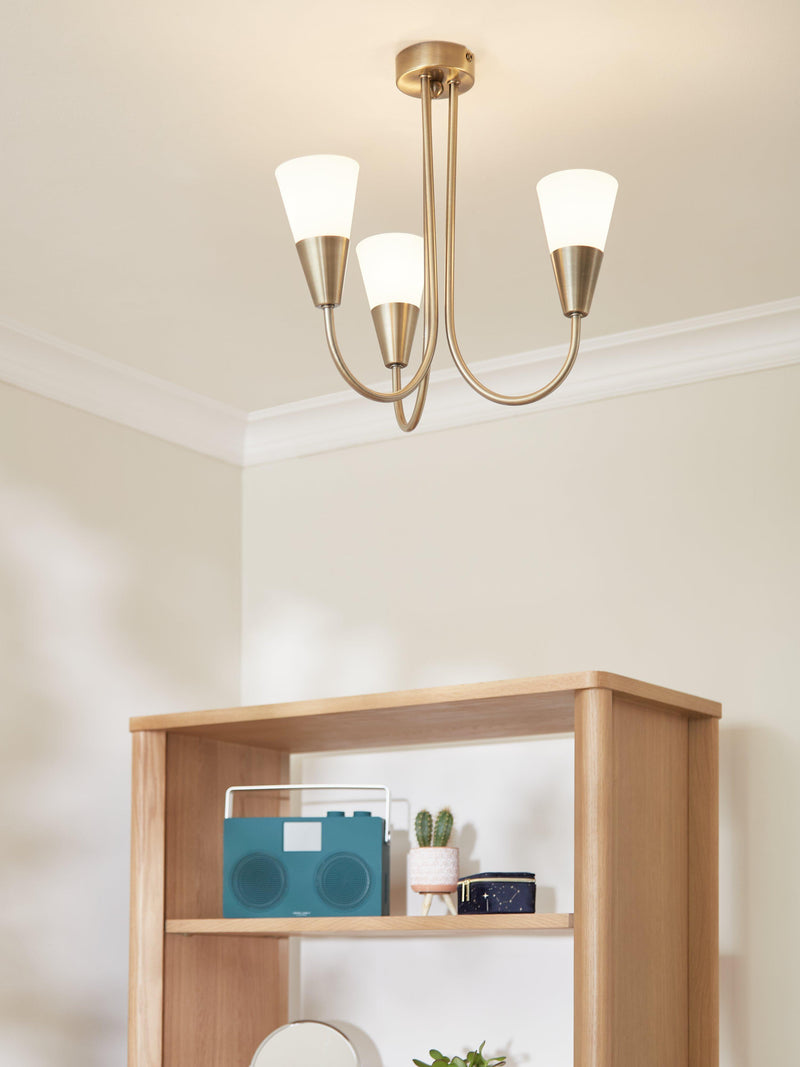 John Lewis Lulu 3 arm ceiling light - British product