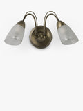 John Lewis Mizar double arm wall light antique brass, UK version