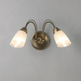 John Lewis Mizar double arm wall light antique brass, UK version