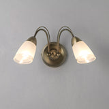 John Lewis Mizar double arm wall light antique brass, UK version