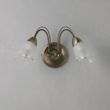John Lewis Mizar double arm wall light antique brass, UK version