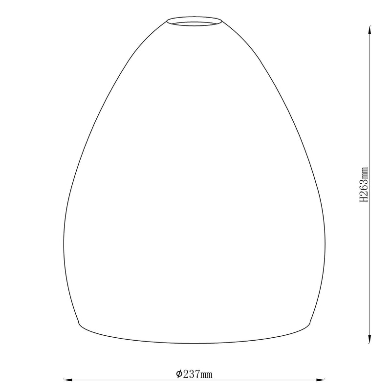 John Lewis Corina easy-to-fit ceiling shade opal glass - British product