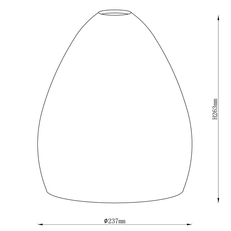 John Lewis Corina easy-to-fit ceiling shade opal glass - British product