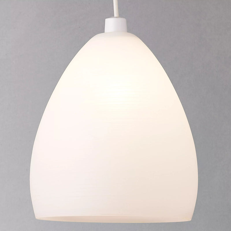 John Lewis Corina easy-to-fit ceiling shade opal glass - British product