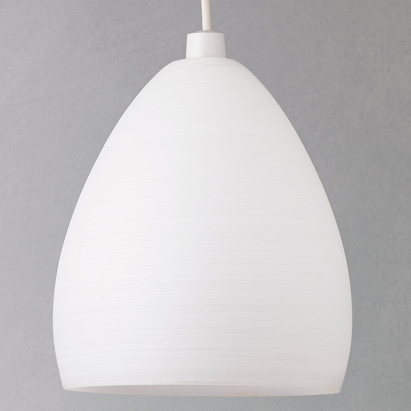 John Lewis Corina easy-to-fit ceiling shade opal glass - British product