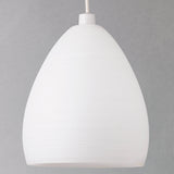 John Lewis Corina easy-to-fit ceiling shade opal glass - British product