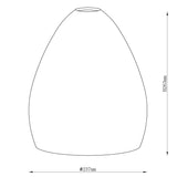 John Lewis Corina easy-to-fit ceiling shade opal glass - British product