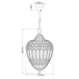 John Lewis Dante small ceiling light clear chandelier - British product