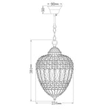 John Lewis Dante small ceiling light clear chandelier - British product