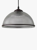 John Lewis ribbed glass pendant light bronze, imported from the UK