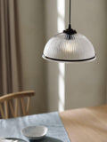 John Lewis ribbed glass pendant light bronze, imported from the UK
