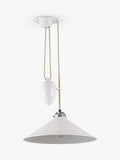 Original BTC Cobb ceiling light with bone china shade (British brand)