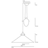 Original BTC Cobb ceiling light with bone china shade (British brand)