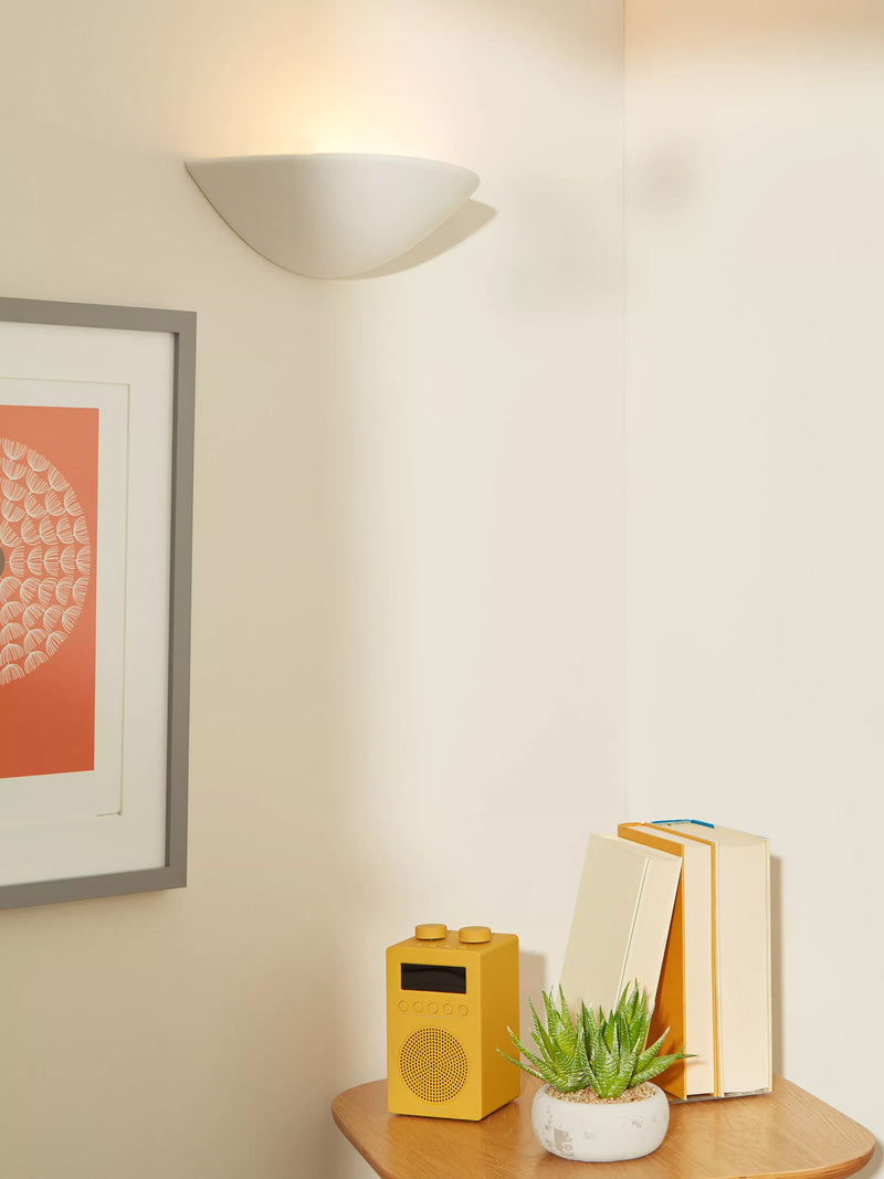 John Lewis Radius uplighter wall light white (British brand)