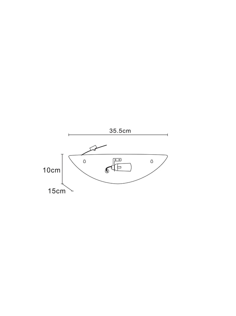 John Lewis Radius uplighter wall light white (British brand)