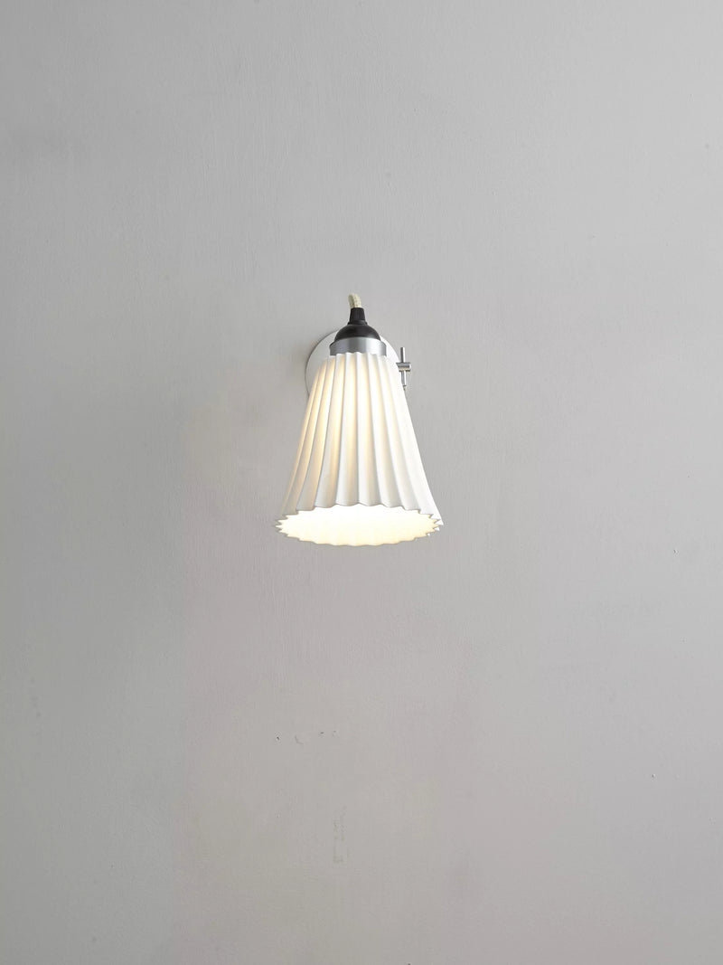 Original BTC Hector Pleat wall light H24cm, imported from the UK