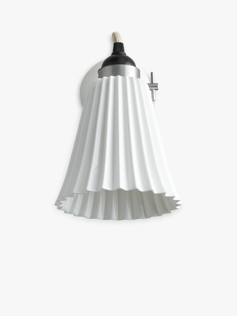 Original BTC Hector Pleat wall light H24cm, imported from the UK