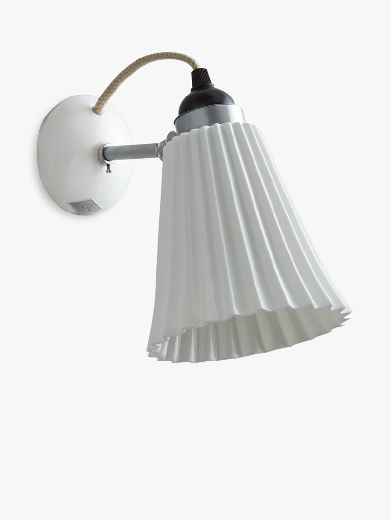 Original BTC Hector Pleat wall light H24cm, imported from the UK