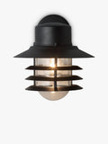 Nordlux Vejers outdoor wall lantern black galvanized steel, imported from the UK