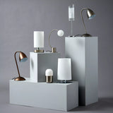 John Lewis Helium Touch chrome table lamp, UK version
