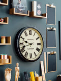Newgate Clocks Battersby wall clock black Roman numeral 50cm, UK version
